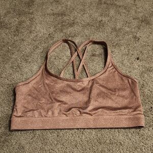 Avia Blush Herringbone Sports Bra